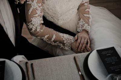 Lace sleeve wedding dress Wiltshire