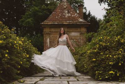Two piece wedding dress separates Dorset