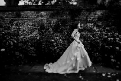 Layered wedding dress Dorset